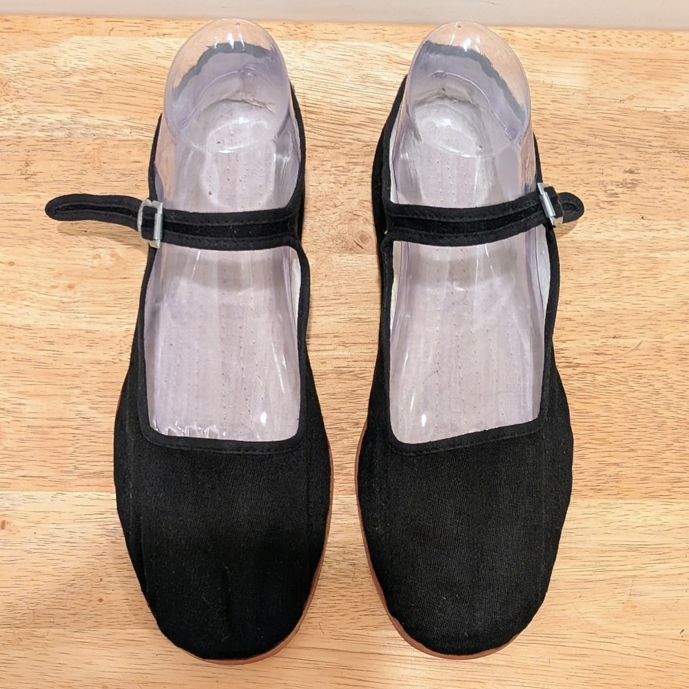 NWOT Beckwoman 41 Vintage Deadstock Cotton Mary Jane Shoes